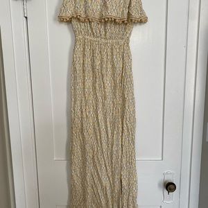 Skemo strapless maxi dress